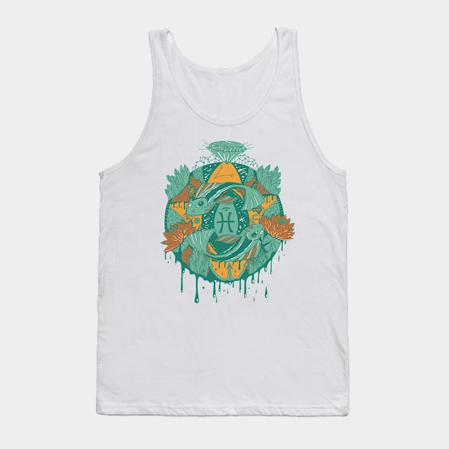 Mountain Green Mystic Pisces Motion Tank Top by kenallouis